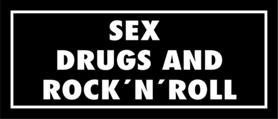 Skämtdekal Sex drugs and rock´n´roll