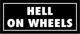 Skämtdekal Hell on wheels