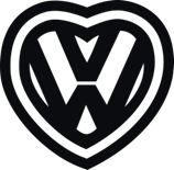 VW logo hjärta