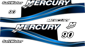Mercury 90hk Blå SaltWater