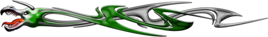 Extreme dekorsats DragonHead 100 Green