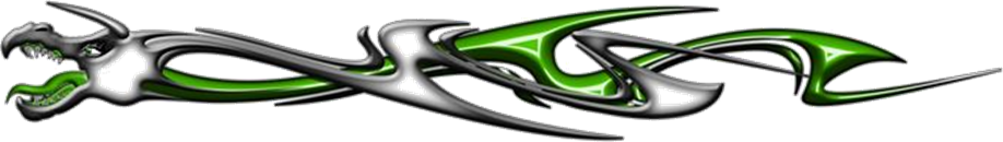 Extreme dekorsats DragonHead 105 Green