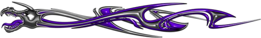 Extreme dekorsats DragonHead 108 Purple