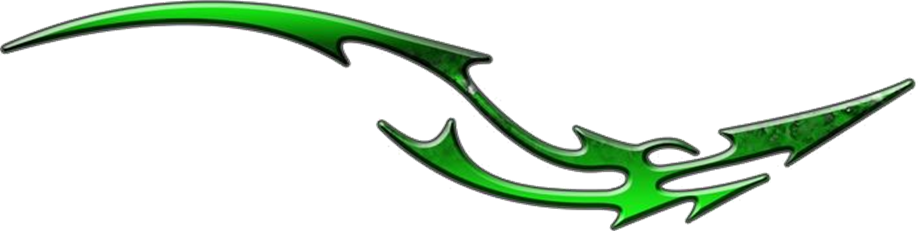 Extreme dekorsats DragonTail 100 Green