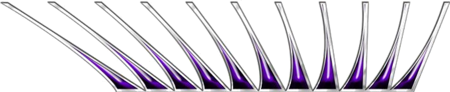 Extreme dekorsats Eyelashes 107 Purple