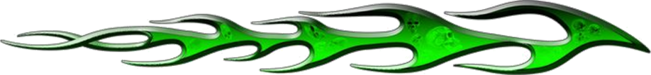 Extreme dekorsats TorchSkull 101 Green