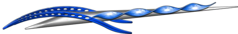 Extreme dekorsats Twister 107 Blue
