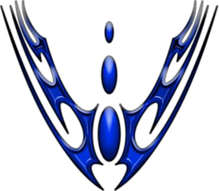 Extreme dekorsats Falcon hood 100 Blue