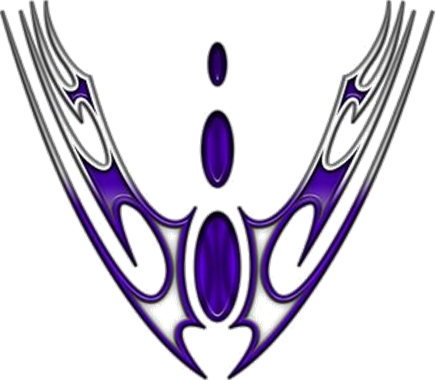 Extreme dekorsats Falcon hood 103 Purple