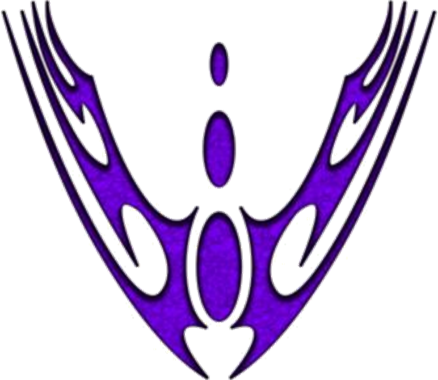 Extreme dekorsats Falcon hood 107 Purple