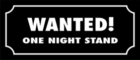 Skämtdekal Wanted! one night stand