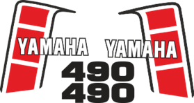 Tankdekaler Yamaha YZ 490