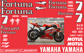 Dekorkit Yamaha Fortuna Race Dekalset