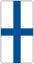 Skattemärke finska flaggan