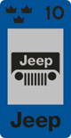 Skattemärke Jeep