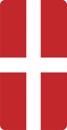 Skattemärke Danska flaggan danmark