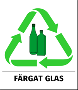 Miljö Färgat Glas