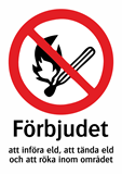 Förbjudet att införa eld