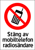 Stäng av mobiltelefonen