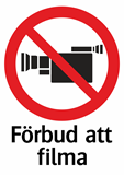 Förbud att filma