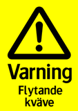 Varning Flytande kväve