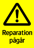 Reparation pågår