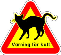 Varning för katt