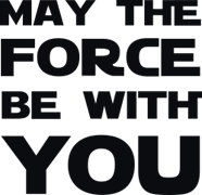 May THE force be with you 