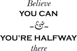 Belive you can