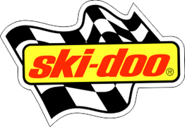Logo Ski-doo Flagga vänd