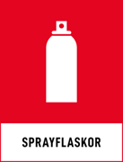 Farligt avfall - Sprayflaskor