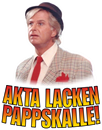 Akta lacken pappskalle