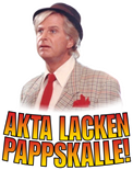 Akta lacken pappskalle