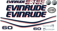 Evinrude 60 E-TEK Vit